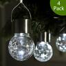 6911 Gigalumi Pack Hanging Solar Lights White Led Crackle Globe