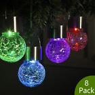 6912 Gigalumi Pack Hanging Solar Lights Changing Cracked Glass
