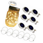 6pack Hangers-20ww Aobik Solar Mason Jar Lid Lights Pack Led 714929752390