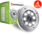 721782329850 Marcoah Pack Led Solar Ground Lights Disk Stainless