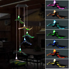 732173241187 Doingart Solar Color Changing Led Bat Wind Chimes
