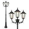 742089167150 Partphoner Outdoor Lamp Post Light Waterproof Hexagon Black