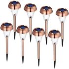 901020 Oak Leaf Solar Pathway Lights Outdoor Led Garden 767550922557