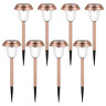 901045 Oak Leaf Outdoor Solar Lights Copper Pathway For 696602195833