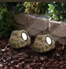 91556bbb Starsun Depot Solar Powered Rocks Set Of Pathway Lights Garden