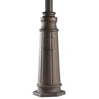9542bk 9542 Kichler Bk Cast Aluminum Post With Concrete Hardware 783927313926