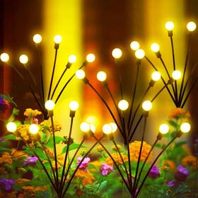 Aaovefox 749877630988 Solar Outdoor Lights 6 Pack Firefly Garden For Outside