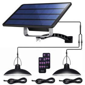 Ip65 Abzxt 716294325605 Solar Pendant Lights Upgraded Double Bulb Waterproof Dusk To Dawn