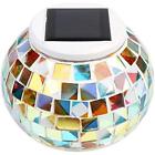 Ac125b Winterworm Solar Night Lights Powered Mosaic Glass Ball Garden For
