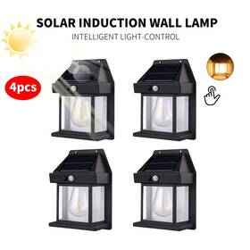 Acbrise 313051380381 4pcs Solar Wall Lights Outdoor Tungsten Motion Sensor Waterproof Led Lamp