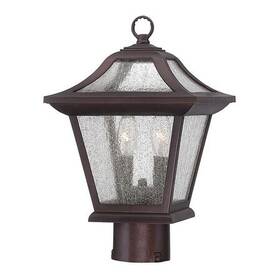 39017abz Acclaim Lighting Post Mount Light 2-light Arch. Bronze