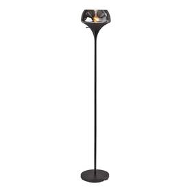 2144-01 Adesso 798919214419 Eliza Torchiere 69.5 Inch 150w Black 1 Floor Lamp
