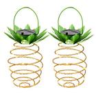 Adt-psl-ww-2p Adecorty Solar Lights Pineapple Hanging Lanterns Pack Led Garden Outdoor
