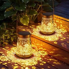 Ahaorigin B0fpr1lsyr 4pk Solar Sunflower Lanterns Moms Patio Party Starter Auto-glow Fun