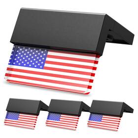 Tdl01201 Ahaorigin American Flag Decorations Solar Fence Lights 6 Pack Uas