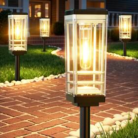Tpl-060 Ahaorigin 6 Pack Solar Lights Outdoor Up To 15 Hrs Brighter Pathway Luxu