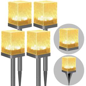 Airr001 Airreik Solar Garden Lights Outdoor Waterproof Pathway Light Featuring Crystal-clear