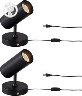 Ms007a-b-3k-12w-plug-x2 Aisilan Lighting Led Spotlight Uplighting Indoor Plug In Wall Scones Accent Ceiling Spot