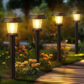 Alepod 850068239252 Solar Pathway Lights Outdoor - 8 Pack Powered Garden Wate