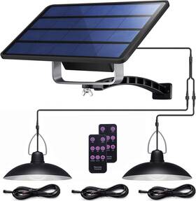 Splw-162w All Best Co. Ltd Solar Pendant Lights Upgraded Double Bulb Ip65 Waterproof Dusk To Dawn Au