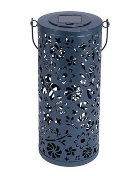 30504005630000 Allsop Punched Metal Solar Bloom Lantern
