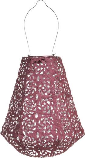 31839 Allsop Soji Stella - Prism 11 Inch Outdoor Solar Lantern Metallic Orchid