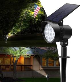 Ot-01a-1d3-4 Alusso Solar Landscape Spotlights 3cct Dimmable Spot Lights Outdoor 30