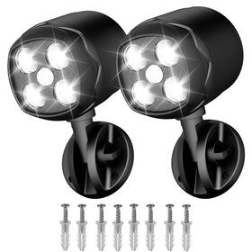 Am-4018-2p Ambaret Battery Operated Motion Outdoor Waterproof Lights 800 Lumen Ultra Bright Batter