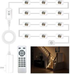 Wspsd01 Ameistor Smart Stair Lights Motion Sensor Indoor Plug-in Led Step With 12