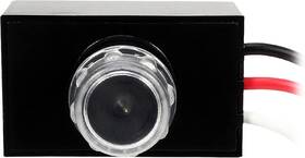 Amptonica 729257974611 Kotlin Outdoor Hard-wired Post Eye Light Control With Photocell 1 Pack Black