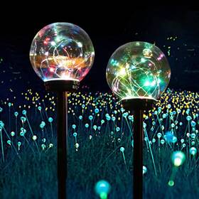 Hn-004 Amwgimi Solar Lights Outdoor Garden Decor Multi-color Changing Globe Led Waterproof Lamp