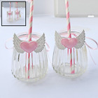 Angelribons-00123 Pack Angel Wings Ribbons For Pudding Jar Mason Jars Decoration