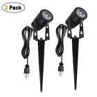 Annstory-62219 Annstory Oudoor Flood Light Bright Led Black Landscape Stake With