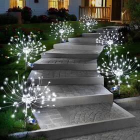 W00005 Anordsem Solar Garden Lights Outdoor Fireworks Light Waterproof For Yard Outs