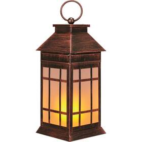 Anyperfect 780374540813 18 Inch Glass Solar Lanterns Outdoor Waterproof Large Flickering Flame Lan