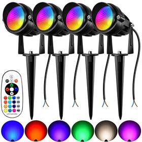 Aolm023 Aoaxl Halloween Christmas Rgbw Landscape Light Outdoor 10w Color Changing Low Volta