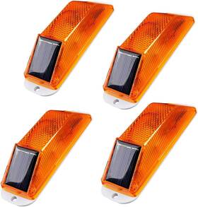 Al6-082 Aolyty Solar Strobe Warning Light Led Lamp 4-pack Super Bright Ip54 Wate