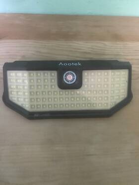 Aootek 701256875380 Solar Motion Sensor Light Outdoor 120 Led Works