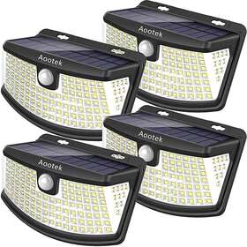 Ip65 Aootek Ak07 New Solar Lights 120 Leds With Reflector 270 Wide Angle Wat