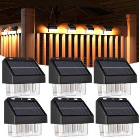 Ip67 Aosea 008678389168 High Bright Solar Lights Outdoor Waterproof 6 Pack Wall