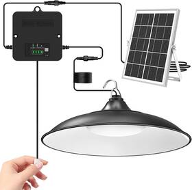 Apilab 726084484580 Solar Shed Light Indoor Outdoor 2000lm Daytime Available Pendant With Pul