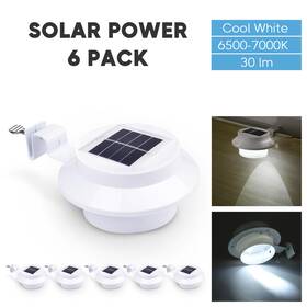 A-11-0007-004-slp Apluschoice Led Solar Gutter Security Light Yard Pathway Fence Deck Wall Lamp Waterproof 6pc