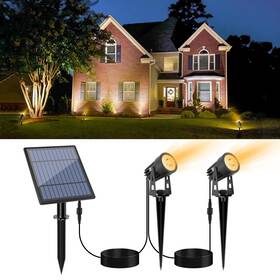Aponuo 762021567855 Metal Solar Spot Lights Outdoor With 9.8ft Cable Powered Landscape Ligh