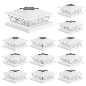 Aponuo 767065412437 Solar Post Cap Lights 15 Lumens 4x4 2 Color Mode Out