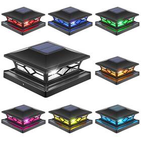 Aponuo 767065412536 Deck Post Lights Solar Powered 4x4 With 4 Lighting M
