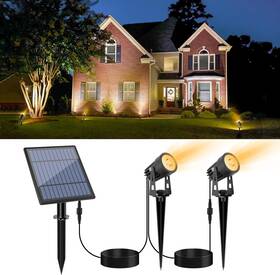 B07mdr34hk Aponuo Led Solar Spotlights 9.8ft Cable Powered Landscape Lights Outdoor M
