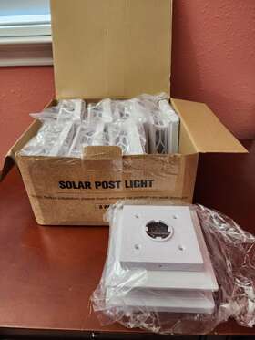 Tz13-w12 Aponuo Solar Post Cap Lights Warm White And Cool White/led Outdoor 8pack- New