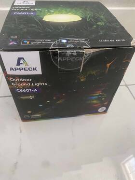 Appeck 445028694610 33 Ft Outdoor Ground Lights 15 Pack Rgbicw Smart Pathway Light Christmas