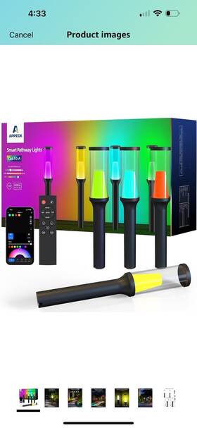 6610-a Appeck Pathway Lights Outdoor Rgbcw Low Voltage Landscape Lighting Smart App And A