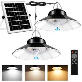Aqonsie 725889187306 Solar Shed Lights Indoor Outdoor Dual Pendant Daytime Work Ligh